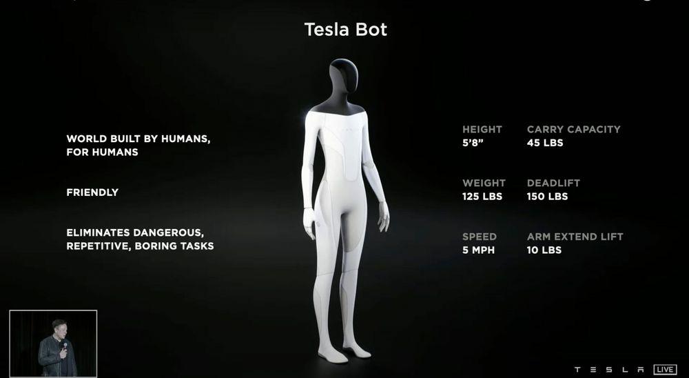 Tesla annonserte Tesla Robot torsdag kveld.