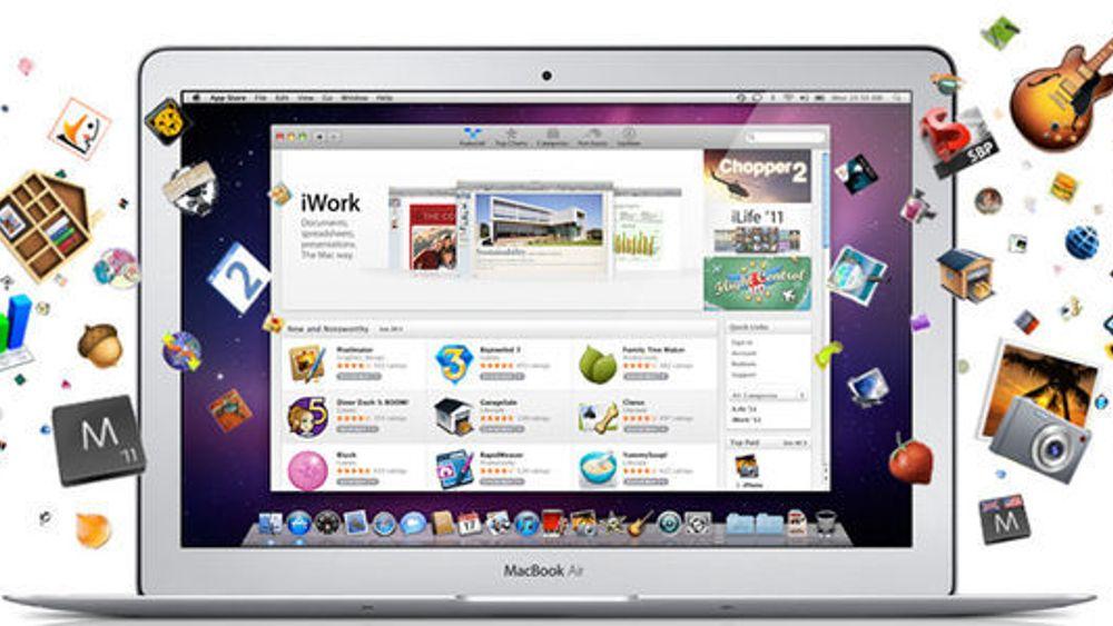 Apple lover stort utvalg av programvare i Mac App Store.