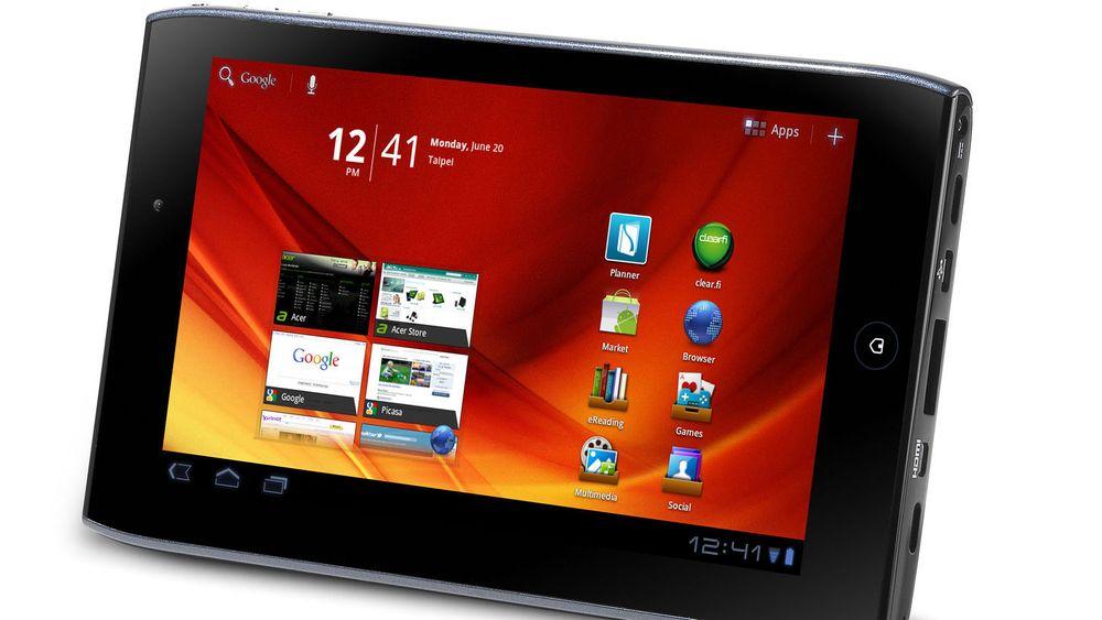 Acer Iconia Tab A100 er blant enhetene som trolig dekkes av Acers avtale med Microsoft.