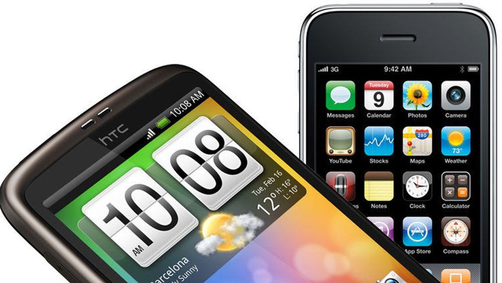 HTC og Apple er svært uenige om en del patenter.