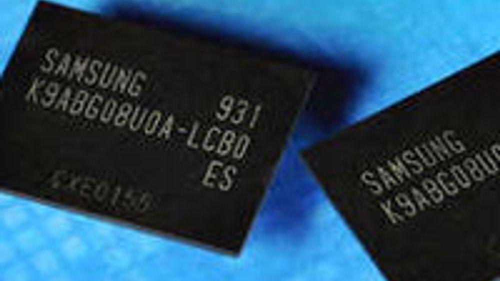 32 gigabit 3-bit MLC NAND-brikker fra Samsung.