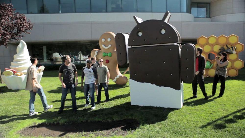 Kildekoden til Ice Cream Sandwich-utgaven av Android er langt større enn forrige utgave av kildekoden som ble utgitt, den som tilhører Gingerbread.
