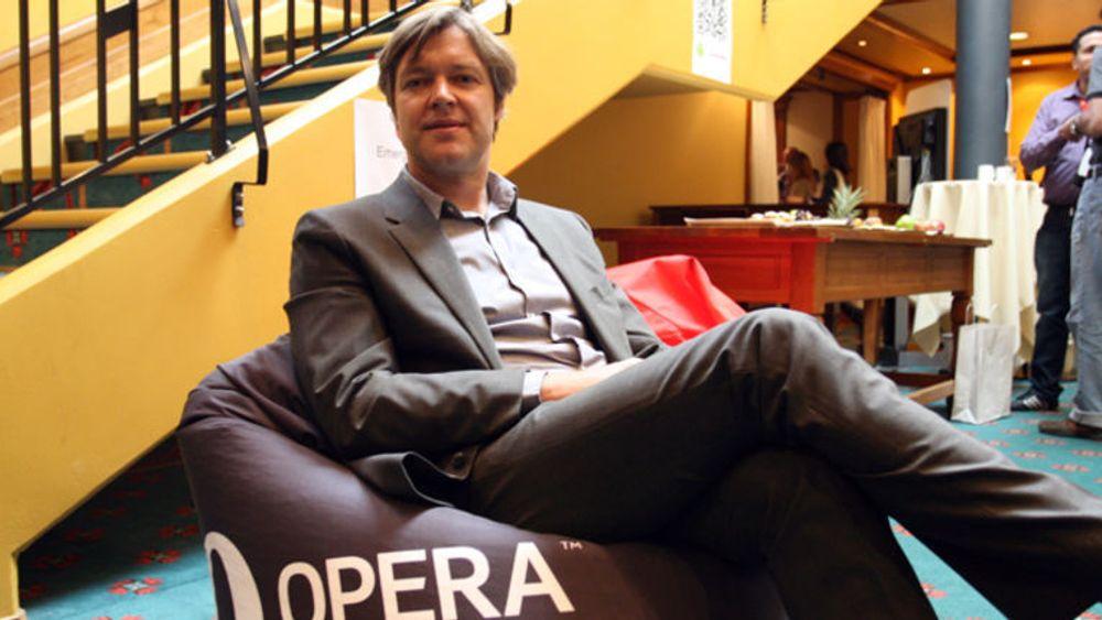 Toppsjef i Opera Software, Lars Boilesen, kunne presentere svært gode tall for tredje kvartal. 