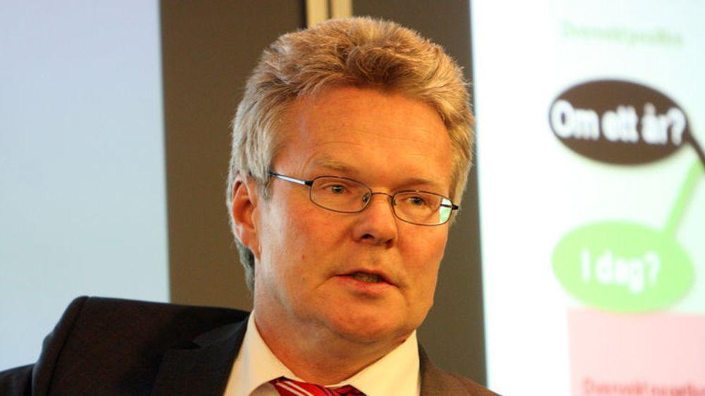 EDB Ergogroup, med konsernsjef Terje Mjøs i spissen, hadde søndag store problemer med drift av viktige banksystemer. 