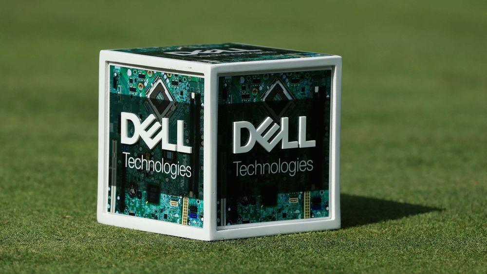 Illustrasjonsbilde: Dell Technologies-sponset tee-markør under en golfturnering i 2017.