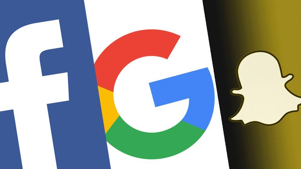 Facebook, Google og Snapchat fortsetter sin eventyrlige reklameopptur.