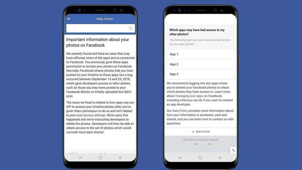 Dette er meldingen som Facebook sender til brukere som kan være rammet av feilen.